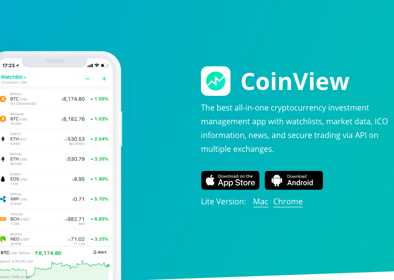 Coinview - Cryptocurrency Information and Price Ticker Application