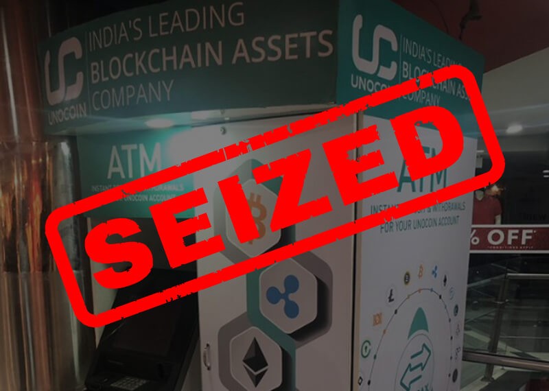India's First Crypto Vending Machine Seized, Unocoin Founder Booked 
