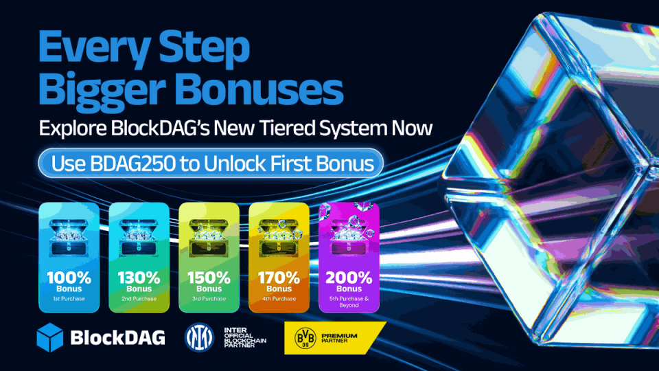 BlockDAG Introduces 5-Tier Bonus System: Catch Up on Aptos & XRP Ledger Updates
