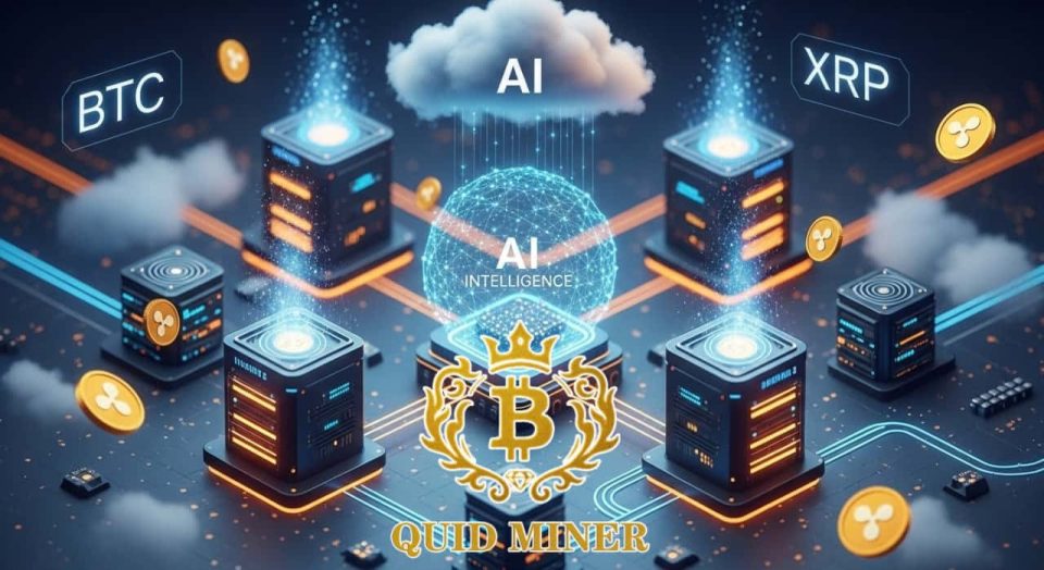 Earn $17,777 in daily passive income from cryptocurrency mining using QuidMiner cloud mining app for XRP, BTC, and DOGE