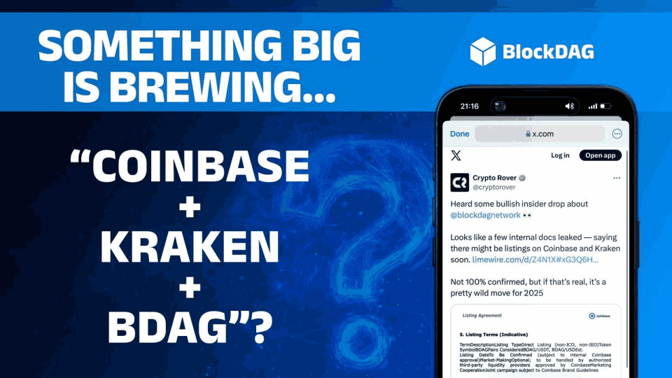 Chainlink & Dogecoin Prices Surge While BlockDAG’s Coinbase–Kraken Listings Leak Signals 1000x Price Surge