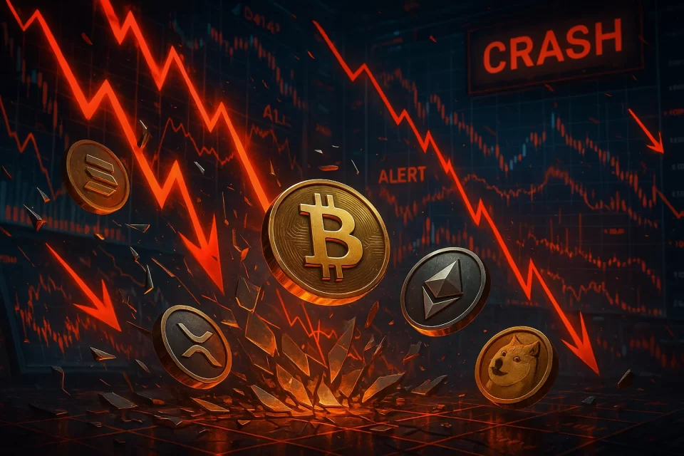 Crypto Market Crashes Hard as Bitcoin Falls