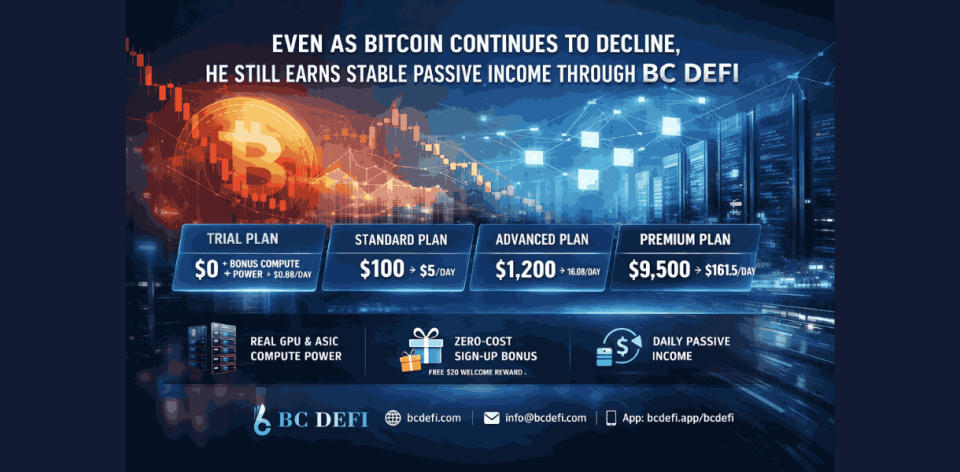 Even as Bitcoin Continues to Decline, He Still Earns Stable Passive Income Through BC DEFI