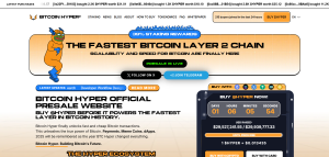 Bitcoin Hyper Layer 2 blockchain logo combining Bitcoin security with Solana virtual machine speed technology