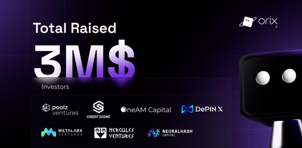 Orix AI Secures $3M Backing to Build the Fastest On-Chain AI Agent Infrastructure
