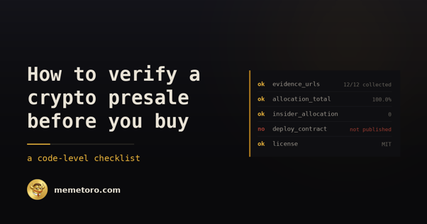 MemeToro vs Best Crypto Presales: Why $MT Open Source Code Generates Trust for Crypto Presale Buyers in 2026