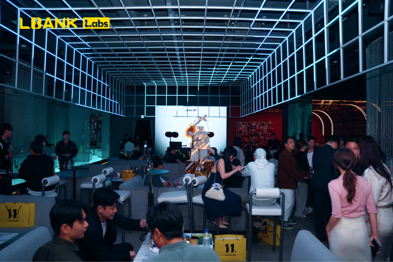 Guests at the LBank Labs VIP Game Night in Seoul during KBW2026